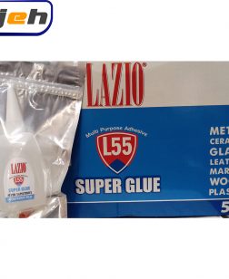 فروش عمده چسب قطره ای فوری سوپر گلو لازیو کارتن 40 عددی - LAZIO SUPER GLUE adhesive L55 - آیژه