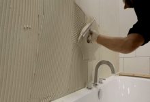 نحوه استفاده از چسب کاشی پودری- آیژه
