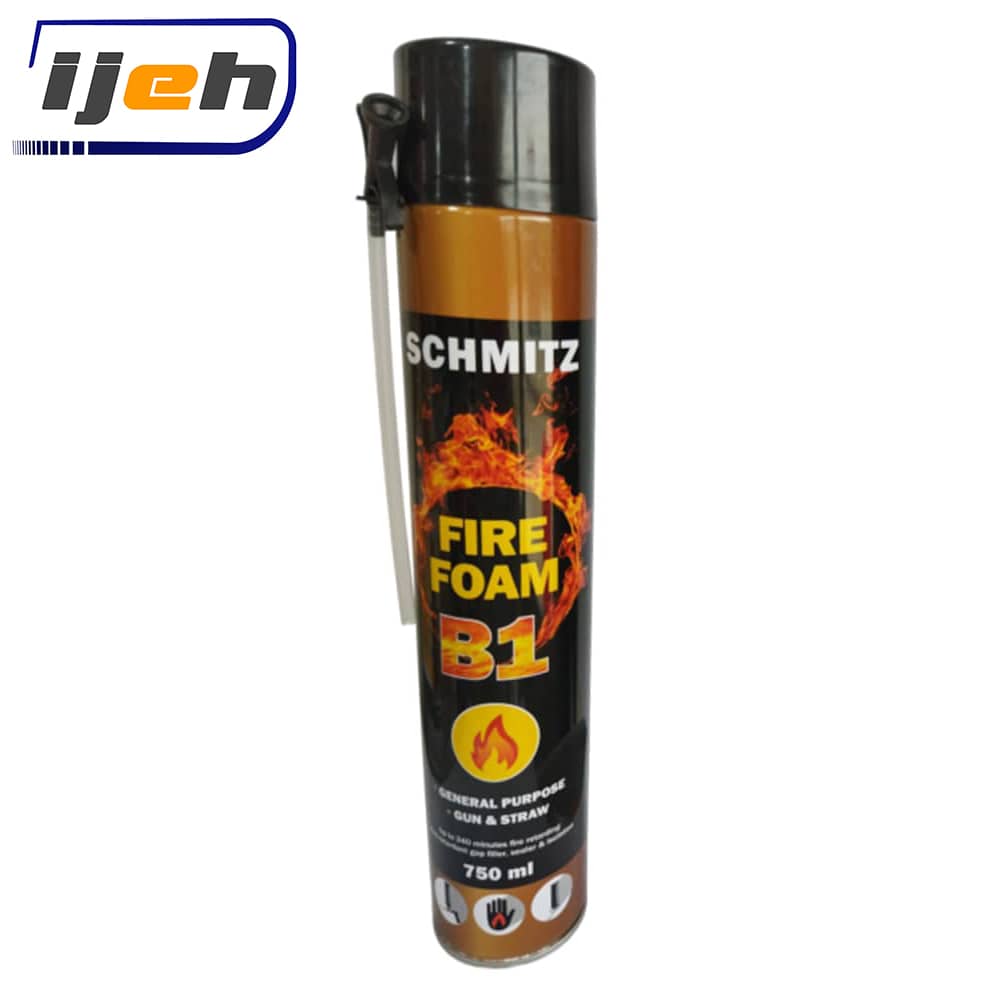 فروش اسپری فوم پلی اورتان ضد حریق B1 اشمیتز SCHMITZ fire foam B1 750ml- آیژه